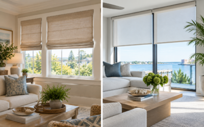 Roman Shades vs. Roller Shades in Virginia Beach